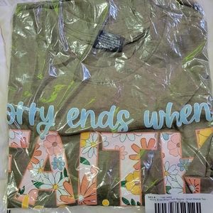 2/$30 Women's Christian T-shirt Size Medium Super Soft BRAND NEW